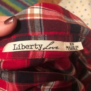 Liberty Love Tops - Red white and blue flannel Liberty Love Tops - Red white and blue flannel